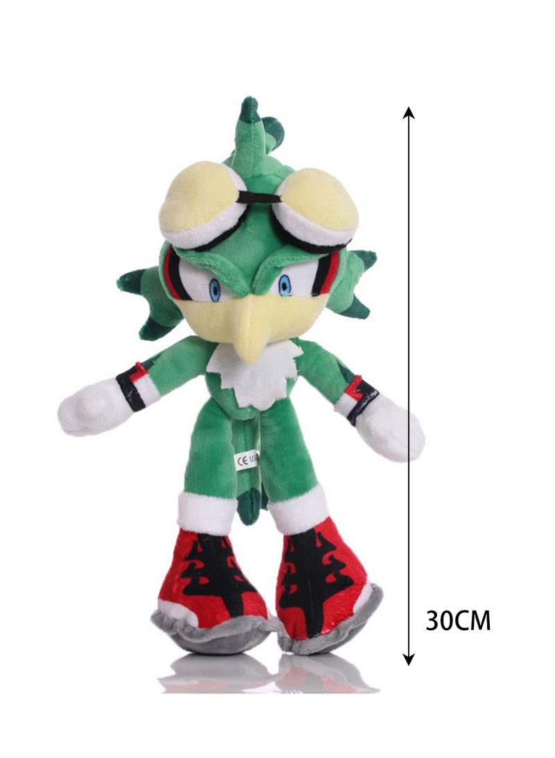 Cartoon Doll Doll Children Cute Anime Plush Toy (Green Bird Sonic) - Image 2